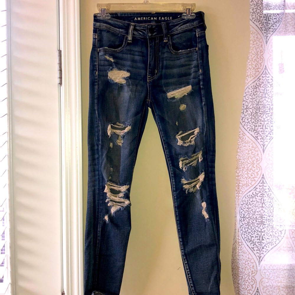 American Eagle High Rise Jegging Crop